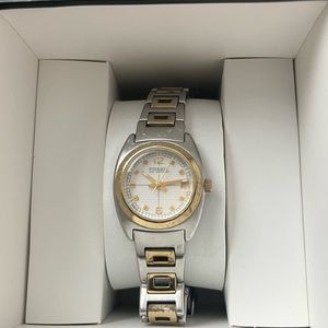 Fossil gold and silver watch